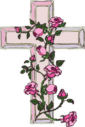 Cross with Flowers. Image courtesy clipart-library.com