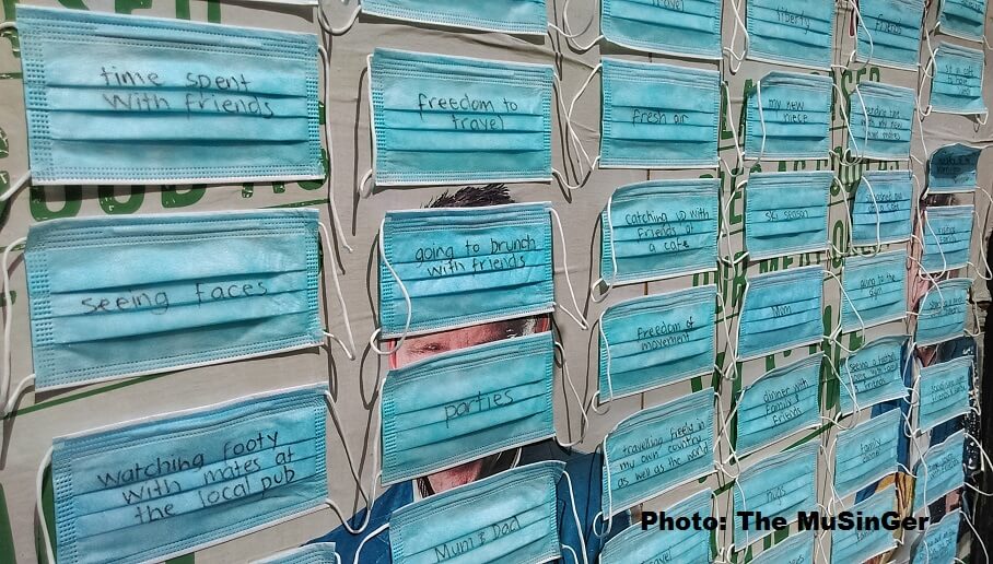 Mask Mural 2020. Image courtesy of The MuSinGer.